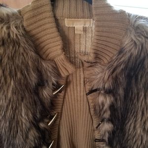 Michael Kors Sweaters - Michael Kors fur trimmed sweater vest Michael Kors Sweaters - Michael Kors fur trimmed sweater vest
